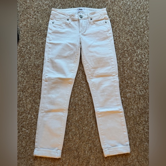 Paige Denim Kylie Crop Skinny Jeans in White 24 $228 - Picture 1 of 4